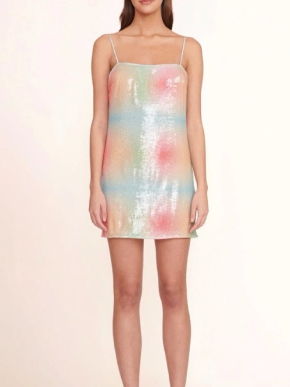 STAUD - Like new Rainbow Sequin Mini Dress - M